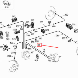 MERCEDES-BENZ S W222 Brake Line A2224201900 ORIGINAL
