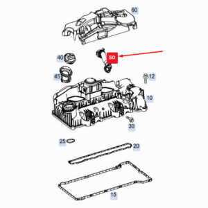 MERCEDES-BENZ GLE W167 Engine Vent Hose A6540100504 ORIGINAL