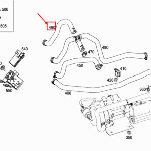 MERCEDES-BENZ VITO W447 Heater Molded Return Hose A4478320300 ORIGINAL
