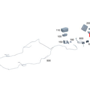MERCEDES-BENZ S W223 Pressure Tank Holder A0008050514 ORIGINAL
