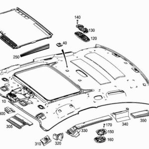 MERCEDES-BENZ CLS C257 Rear Right Roof Absorber A2576924600 ORIGINAL