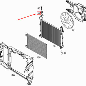MERCEDES-BENZ CITAN W415 Engine Radiator Bracket A4155000031 ORIGINAL