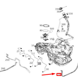 MERCEDES-BENZ S W222 Fuel Tank Tensioning Strap A2224700240 ORIGINAL