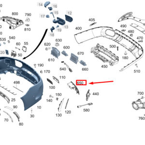 MERCEDES-BENZ AMG GT X290 Rear Right Bumper Reflector A0998209000 ORIGINAL