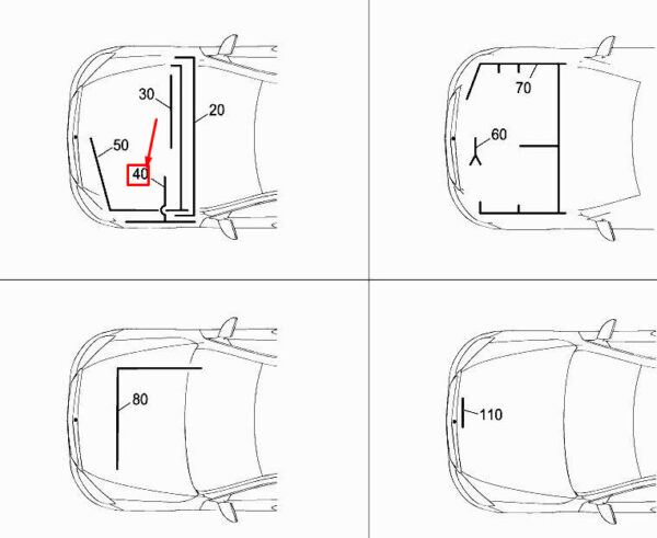 MERCEDES-BENZ S W222 Pneumatic Suspension Wiring Harness A2225409708 ORIGINAL