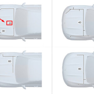 MERCEDES-BENZ GLS X167 Radiator Shutter Wiring Harness A1675403248 ORIGINAL