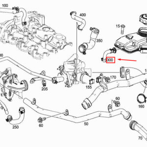 MERCEDES-BENZ A W177 Engine Vent Line A2602030117 ORIGINAL