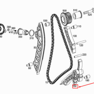 MERCEDES-BENZ CLS C257 Engine Chain Sliding Rail A2560503300 ORIGINAL