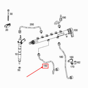 MERCEDES-BENZ S W222 Fuel Pressure Line A6560703900 ORIGINAL