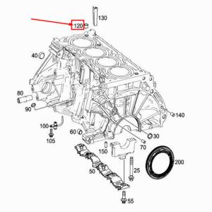 MERCEDES-BENZ A W177 Engine Fitted Sleeve A6079920529 ORIGINAL