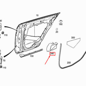 MERCEDES-BENZ CLS C218 Rear Right Door Reinforcement A2187270416 ORIGINAL