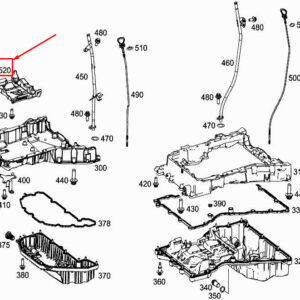 MERCEDES-BENZ ML W166 Engine Oil Deflector A6510105219 ORIGINAL