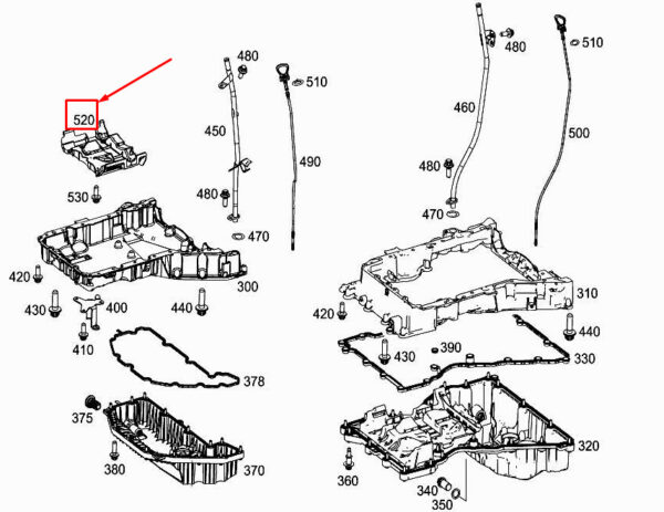 MERCEDES-BENZ ML W166 Engine Oil Deflector A6510105219 ORIGINAL