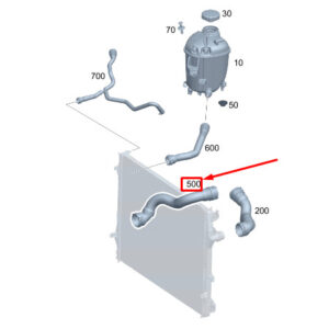 MERCEDES-BENZ S W223 Engine Coolant Hose A2235011801 ORIGINAL