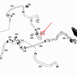 MERCEDES-BENZ E W213 Engine Heating Hose A2135063200 ORIGINAL