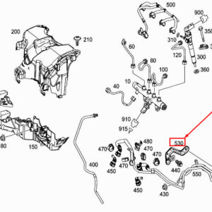 MERCEDES-BENZ CITAN W415 Fuel Line Bracket A6070780141 ORIGINAL