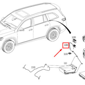 MERCEDES-BENZ GLS X167 Vacuum Pump Hose A1678000500 ORIGINAL