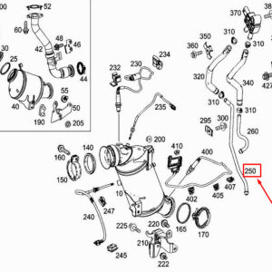 MERCEDES-BENZ C W205 Pressure Line A2054910537 ORIGINAL