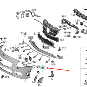 MB SLK R172 Right Headlight Washer Cover Cap A17288003053590 ORIGINAL
