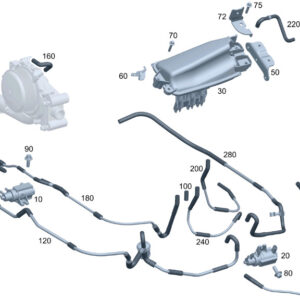 MERCEDES-BENZ C W204 Pass Vacuum Line RHD A6510706732 ORIGINAL