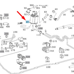 MERCEDES-BENZ SL R230 AMG Activated Charcoal Filter A2304700859 ORIGINAL
