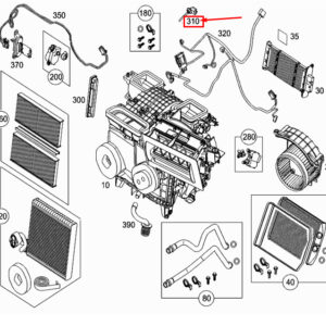 MERCEDES-BENZ CITAN w 415 Inboard Air Temperature Sensor A4159053500 ORIGINAL