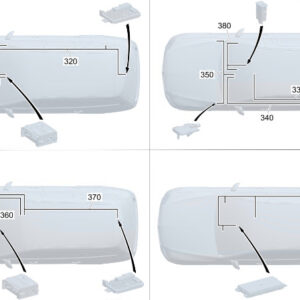 MERCEDES-BENZ C S206 Telematics Wiring Harness A2065405312 ORIGINAL