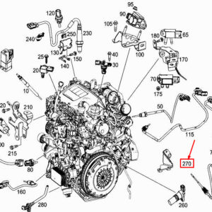 MERCEDES-BENZ C W205 Engine Change-Over Valve Bracket A6261420140 ORIGINAL