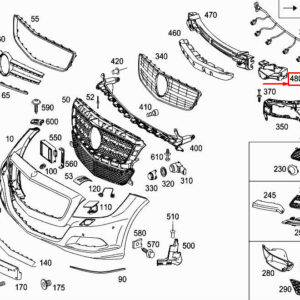 MERCEDES-BENZ CLS C218 Front Left Bumper Impact Absorber A2188851937 ORIGINAL