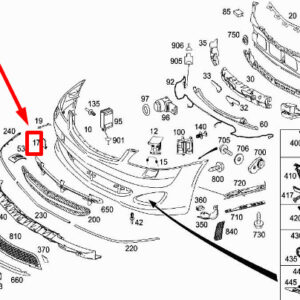 MERCEDES-BENZ S W221 Trailer Tow Cap Cover A22188502239040 ORIGINAL