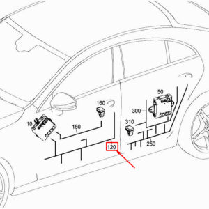 MERCEDES-BENZ CLS C257 Front Door Wiring Harness A2575403401 ORIGINAL