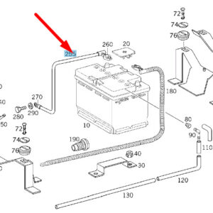 MERCEDES-BENZ G W463 Battery Ground Strap A4635400741 ORIGINAL
