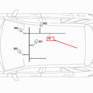 MERCEDES-BENZ ML W166 Interior Lamps Wiring Harness A1665401633 ORIGINAL