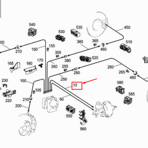 MERCEDES-BENZ ML W166 Brake Line A1664209326 ORIGINAL