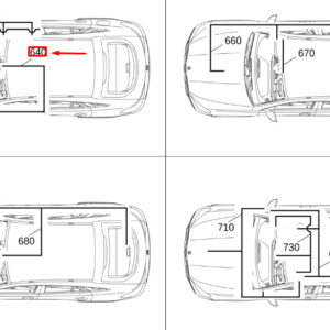 MERCEDES-BENZ GLE W167 Sound System Wiring Harness A1675403403 ORIGINAL