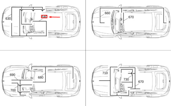 MERCEDES-BENZ GLE W167 Sound System Wiring Harness A1675403403 ORIGINAL