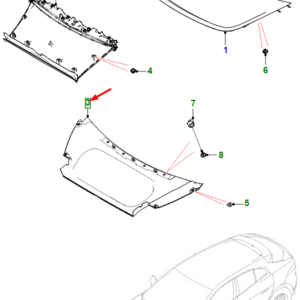 JAGUAR I-PACE X590 Bonnet Reinforcement Panel T4K2318 ORIGINAL