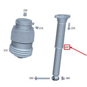 MERCEDES-BENZ EQC Rear Shock Absorber A2933200000 ORIGINAL