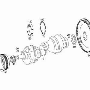 MERCEDES-BENZ S W222 Rear Crankshaft Spacer Disk A1560320152 ORIGINAL