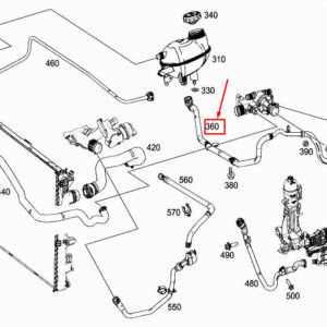 MERCEDES-BENZ C W205 Engine Coolant Line A6262030000 ORIGINAL