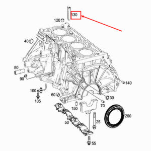 MERCEDES-BENZ A W177 Engine Profile Seal A2820340080 ORIGINAL