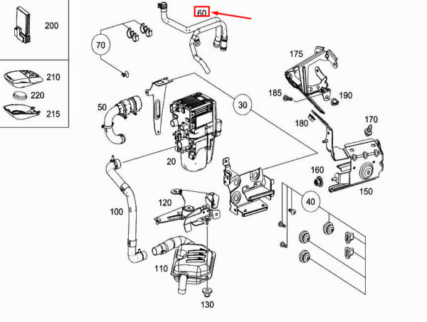 MERCEDES-BENZ CLS C257 Engine Heating Element A2535060900 ORIGINAL