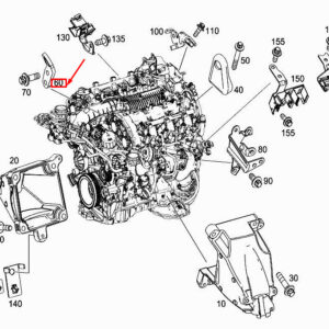 MERCEDES-BENZ C Coupe C205 Front Left Engine Lifting Eye A2762231641 ORIGINAL