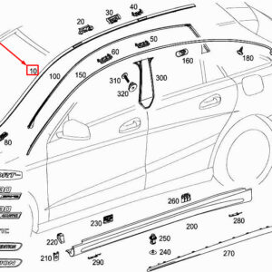 MERCEDES-BENZ CLA C117 Left Roof Water Deflector A1176901700 ORIGINAL