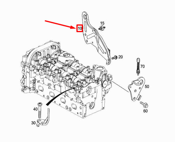 MERCEDES-BENZ A W176 Rear Right Engine Lifting Eye A2702200141 ORIGINAL