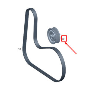 MERCEDES-BENZ C S206 Engine Drive Belt Idler Pulley A2542020300 ORIGINAL