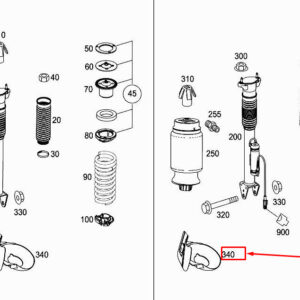 MERCEDES-BENZ ML W166 Right Cover Plate A1663280204 ORIGINAL