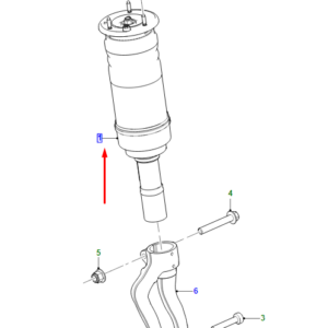 JAGUAR I-PACE X590 Front Right Air Spring And Damper T4K20446 ORIGINAL