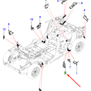 JAGUAR I-PACE X590 Rear Wheel Arch Insulator T4K1696 ORIGINAL