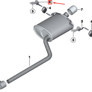 MINI CLUBMAN R55 Rear Silencer Bracket 18302758286 2758286 ORIGINAL